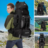Large 90L Travel Backpack Camping Hiking Military Mountaineering Outdoor Adventure Bag Durable Waterproof Backpacking Bag