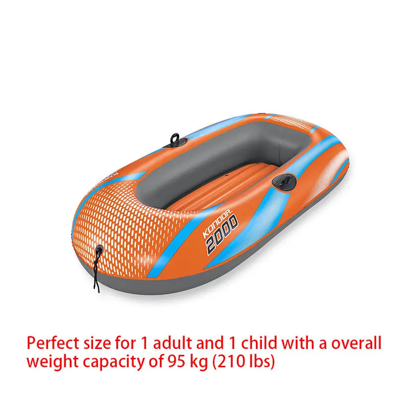 Bestway Inflatable Kayak 1–3 Person – Heavy Duty PVC Rafting Boat for Adventure & Fishing