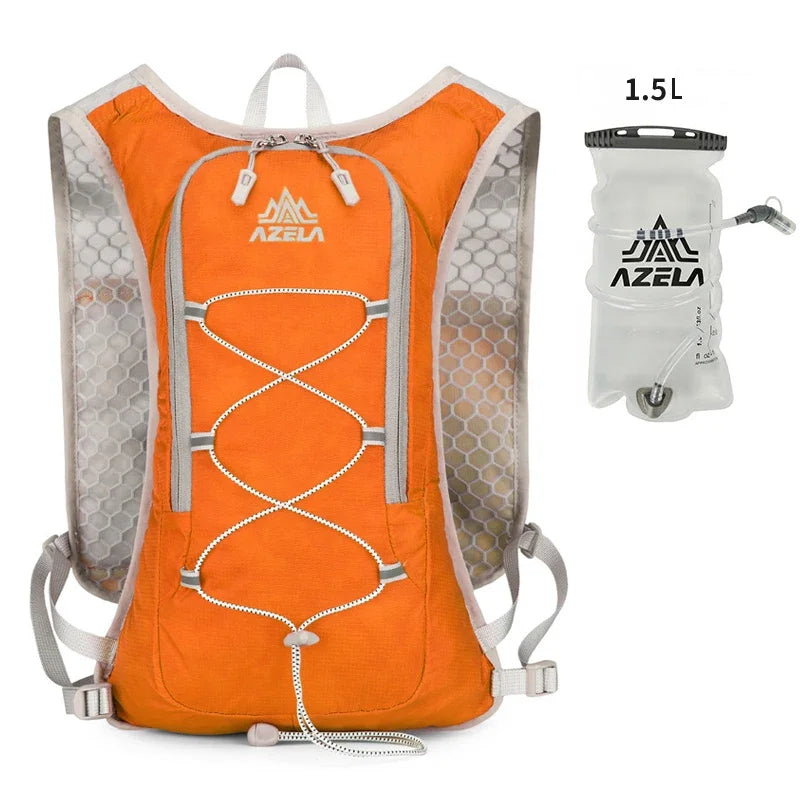 8L Running Hydration Vest Backpack Men Women Outdoor Sport Bags Trail Marathon Jogging Hiking Backpack Option Water Bag Flask