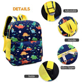 Kids Cartoon Backpack Preschool Kindergarten Bookbag Toddler School Bag for Boys Girls Dinosaurs, Large Capacity, Lightweight