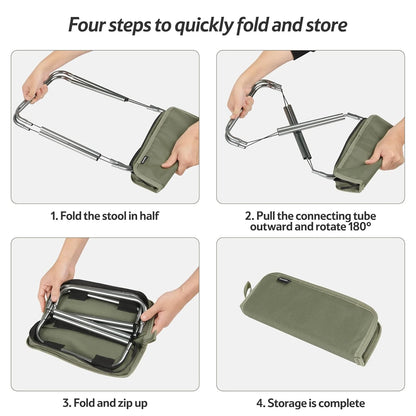 Naturehike Folding Stool for Outdoor Leisure Portable Lightweight Aluminum Chair High Load Travel Camping Foldable Fishing Chair