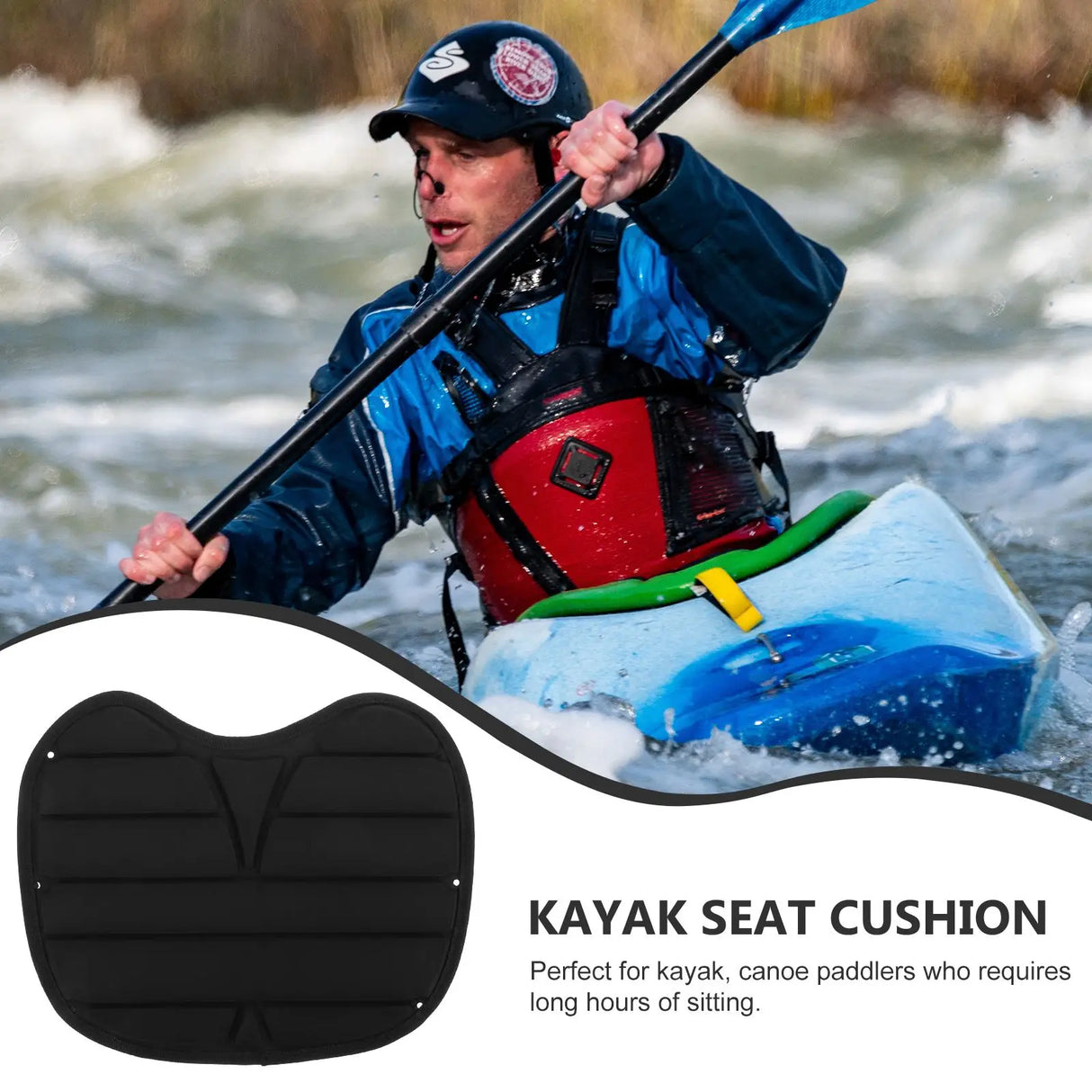 Anti-Slip Kayak Seat Cushion | Waterproof Canoe & Boat Sit Pad – Comfortable Multi-Use Kayak Accessory