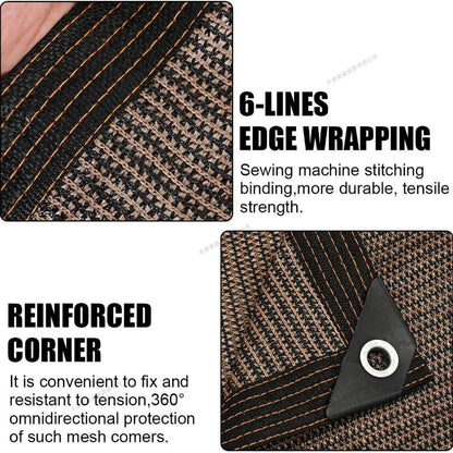 Garden Shade Cloth with Grommets Shade Cloth Sun Shade Fabric Shade Cover for Patio Garden Pergola Shade Cover Canopy Greenhouse