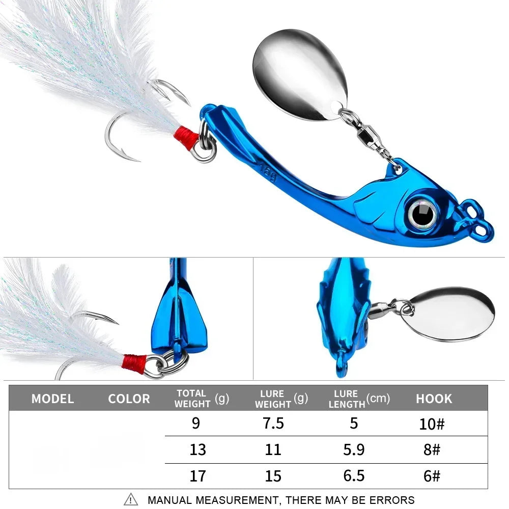 SANMO Metal VIB Spinner Bait (7-15g)