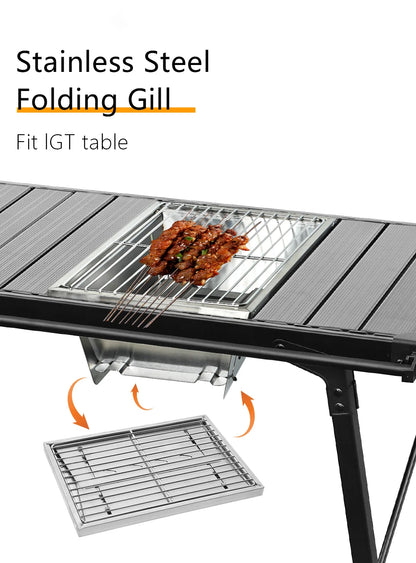 Dotwise Outdoor Barbecue Grill Portable Outdoor Stove IGT Table Stove Folding Firewood Stove Barbecue Camping Stove
