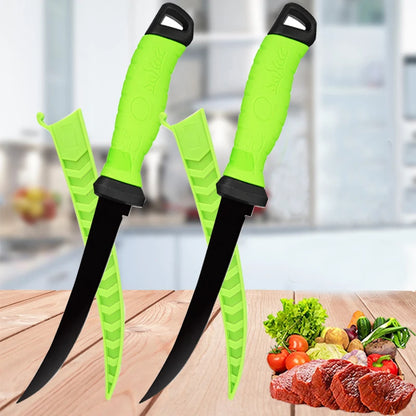 Stainless Steel Fillet & Boning Knife with Sheath