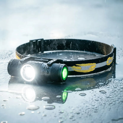 Newest Zoomable LED Headlamp High Power Headlight Use 18650 Rechargeable USB Type-C Torch Camping Hunting Flash light Head Lamp