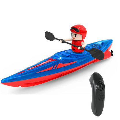 RC Kayak Racing Boat – 2.4G Remote Control Rowing Toy for Kids Water Games & Outdoor Fun
