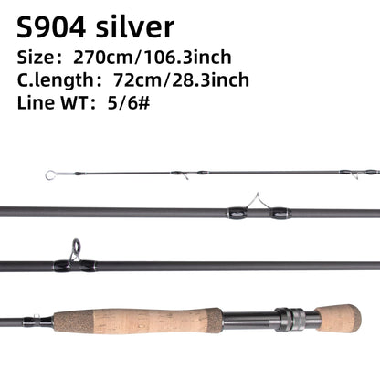 Fishingfans 9ft 5/6WT 36T Carbon Fly Rod