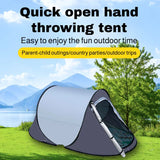 Outdoor Tent Hand-throw Automatic Open Camping Tent Windproof Anti-mosquito and Sunscreen No Installation Required Portable Tent