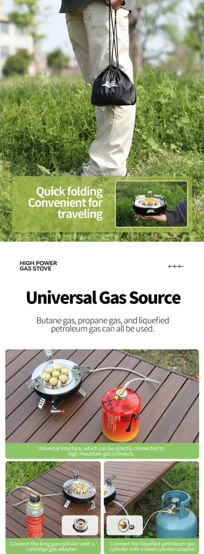 BRS-207/BRS-203 Outdoor Seven Star Stove Three Star Stove Portable Folding Gas Stove Fierce Stove