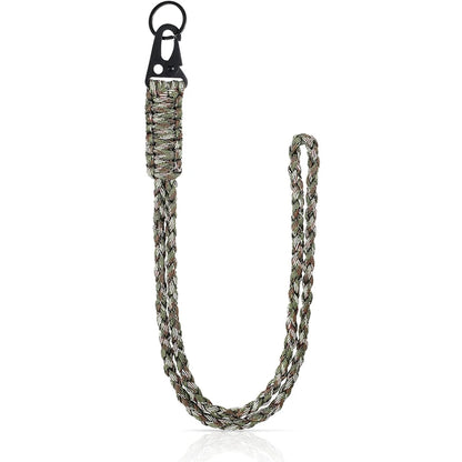 Heavy Duty Braided 550 Paracord Neck Lanyard Keychain Survival Parachute Rope Lanyard Necklace HK Clip Key Ring Outdoor Tools