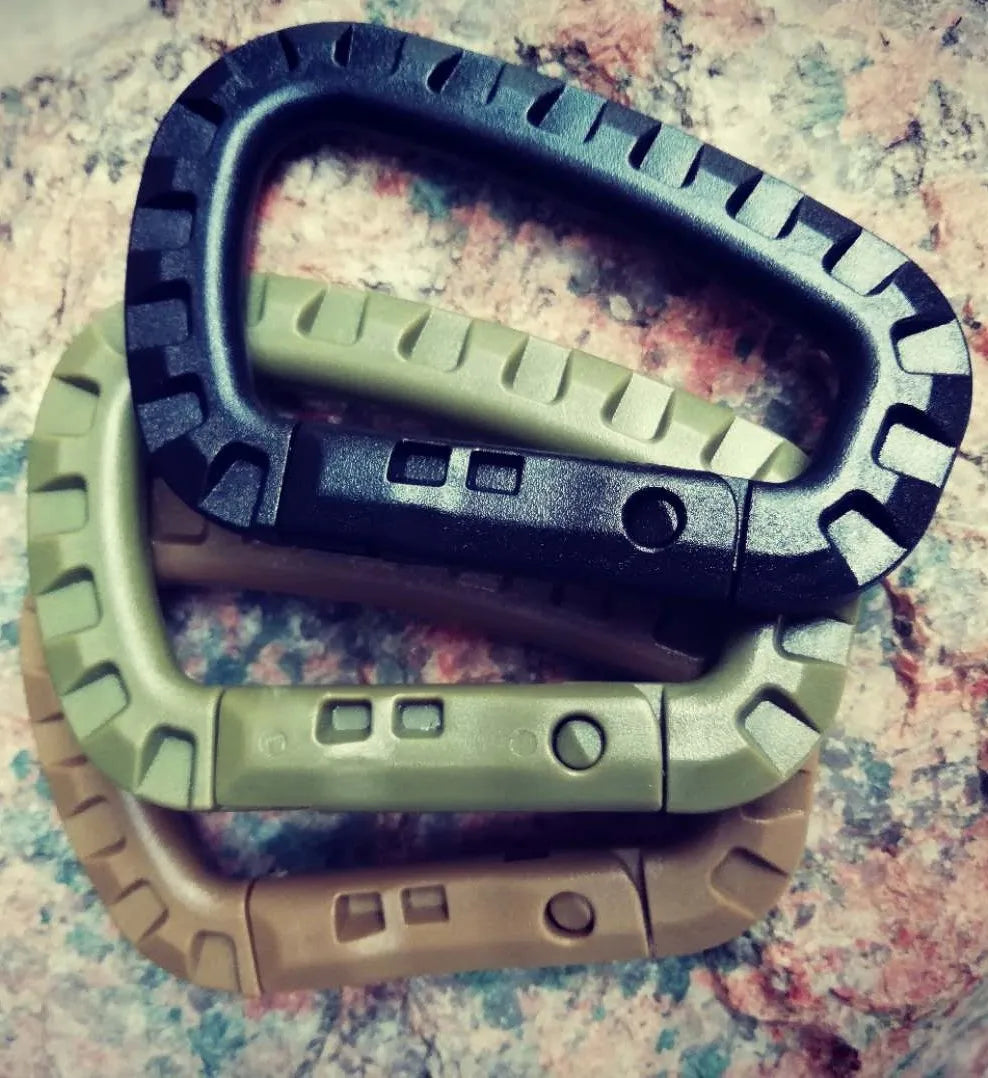 5pcs Tac Link Molle Belt D Buckle Clip ITW Keychain Outdoor Backpack Carabiner Hook Camping Climbing Equipment EDC Multi Tool