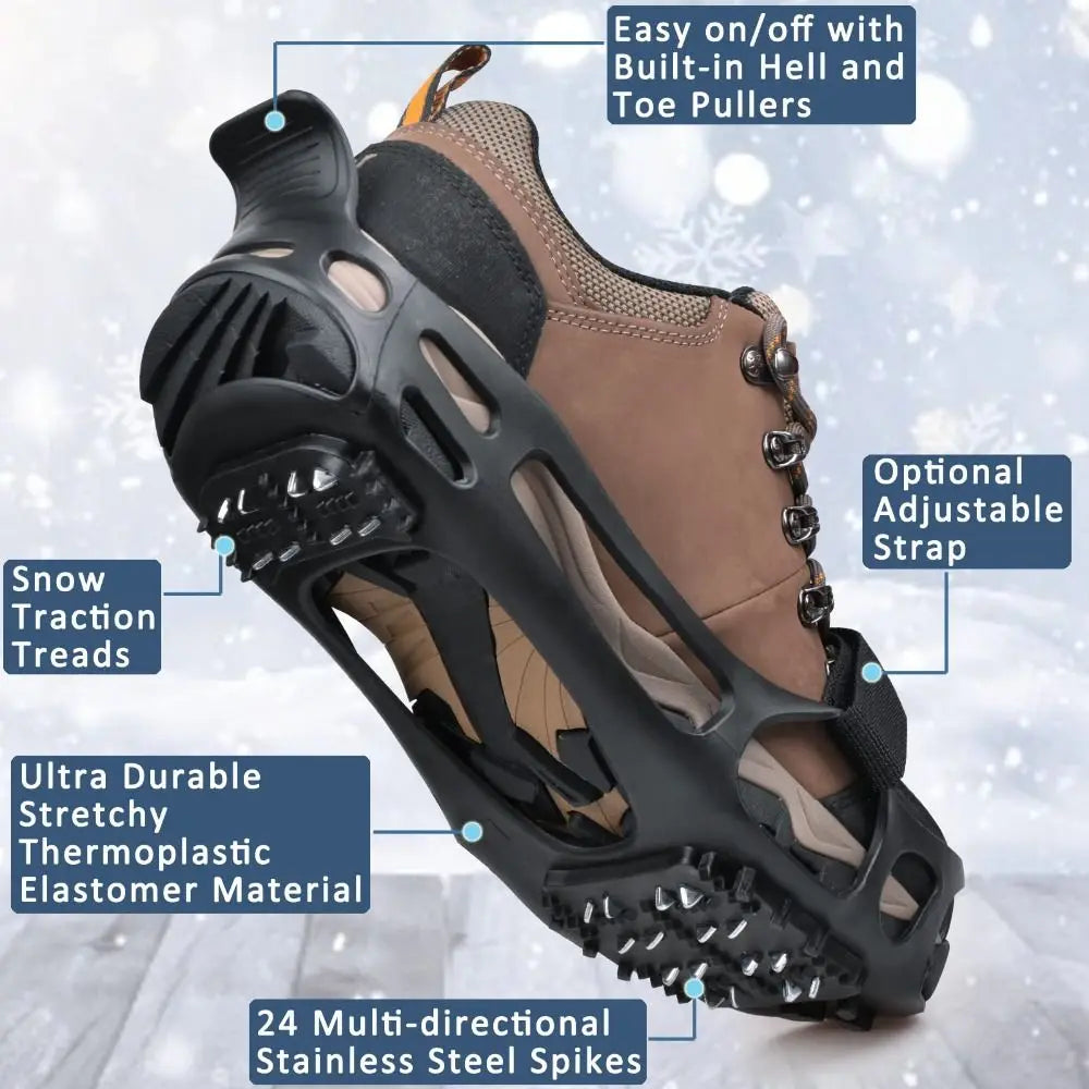 24-Stud Ice and Snow Traction Cleats