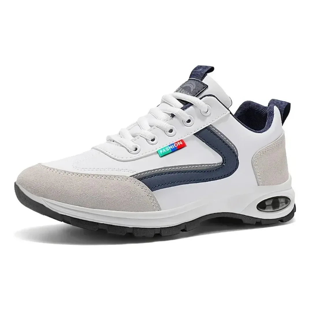 Men’s Trendy Sports Shoes – Lightweight Breathable Non-Slip Sneakers with Suede Detailing for Daily Wear & Outdoor Style