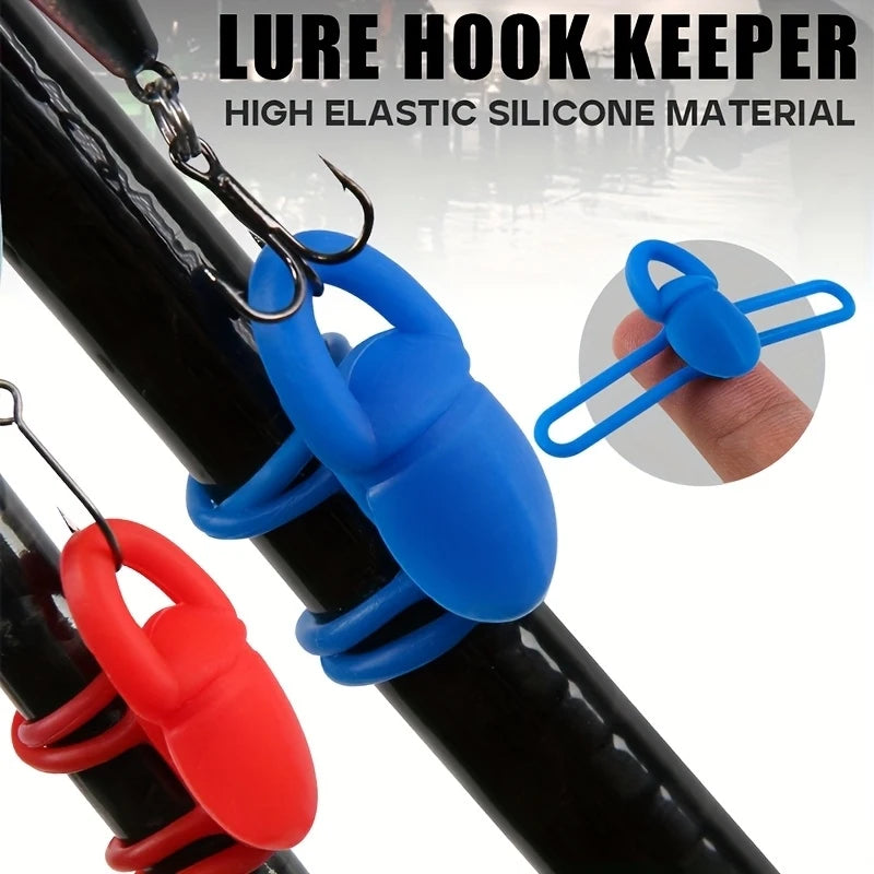 Silicone Fishing Rod Hook Keepers (5 Pack)