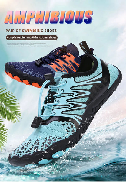 EOCENE Men Women Barefoot Outdoor Sports Aqua Shoes Quick-dry Beach Swimming Fitness Wading Hiking Cycling Water Sneakers Shoes