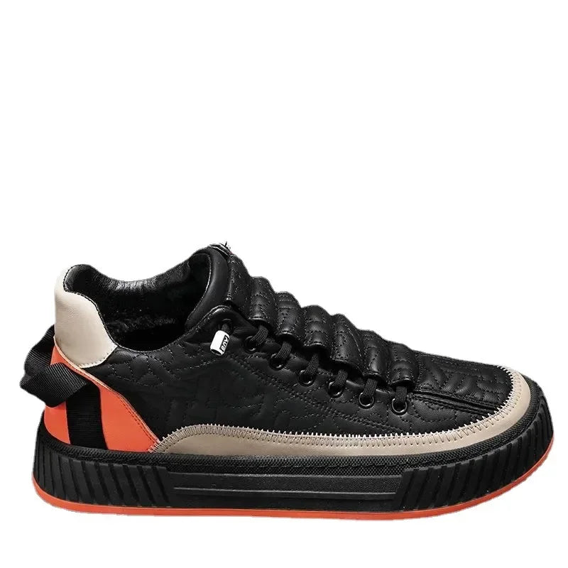 Men’s Platform Sneakers 2025 – Vulcanized Casual Running Shoes for Men (Large Sizes 39-46)