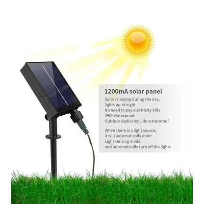 100M Leather LED Solar Fairy String Lights Waterproof Outdoor Garland High Power Solar Lamp for Garden Christmas Holiday Decor