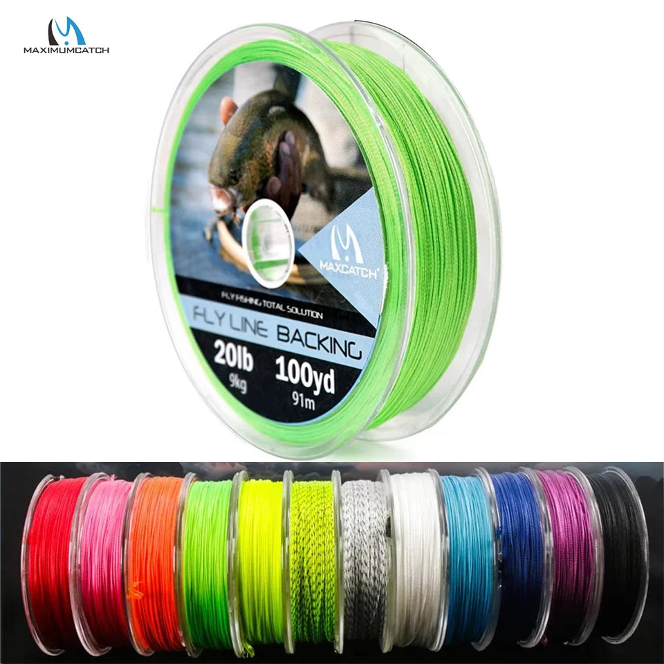 MAXIMUMCATCH Braided Fly Backing 100-300 Yds