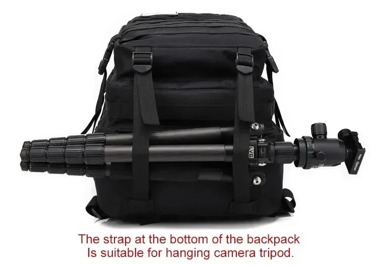 2Q-50L Tactical Backpack Men's Travel Large Capacity Rucksacks Men Waterproof Outdoor 1Sports Multi-functional Bags