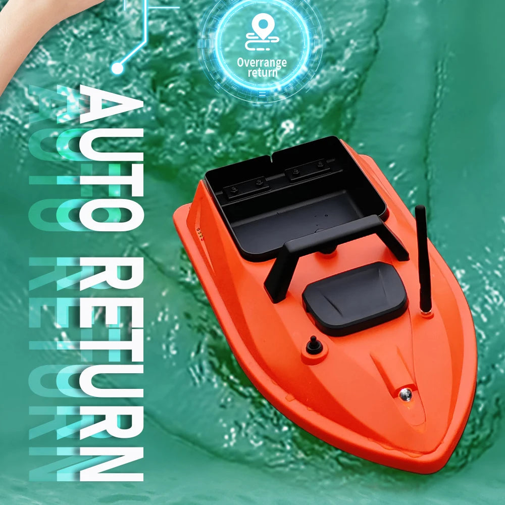 GPS Smart Bait Boat with 24 Saved Fishing Spots & Auto-Return
