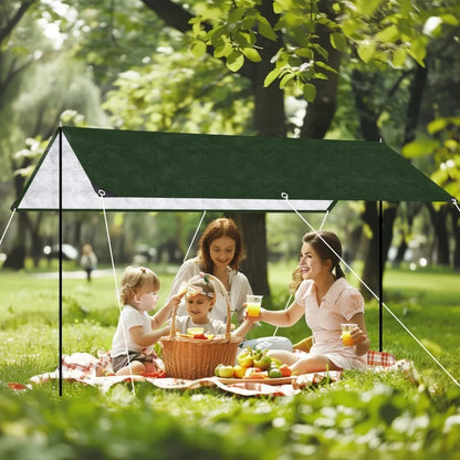 2026 5x4m 4x3m 3x3m Large Waterproof Tarp Camping Tent Outdoor Shade Sail Ultralight Garden Canopy Awning Tourist Beach Sun