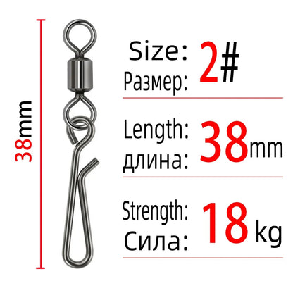 Rolling Swivel Snaps (10-50 Pack)