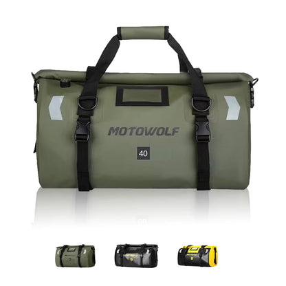 Motorcycle Waterproof Tail Bag Travel Outdoor Dry Luggage Roll Pack Bag 20 /40/66 Motorbike Luggage Backpack Motorcycle Seat Bag