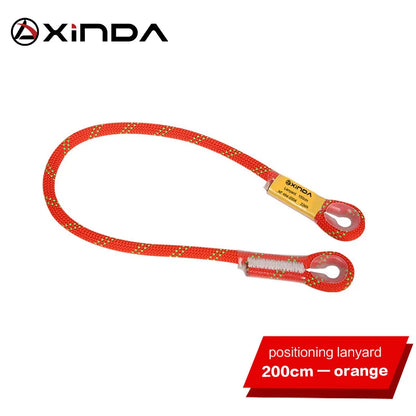 Xinda Rock Climbing Lanyard 10.5mm Static Rope 20KN Protective Eye-to-eye Pre-Sewn Cord Loop Sling Mountaineering Equipment