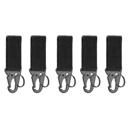 Carabiner High Strength Nylon Key Hook MOLLE Webbing Buckle Hanging System Belt Buckle Hanging Camping Hiking Accessories