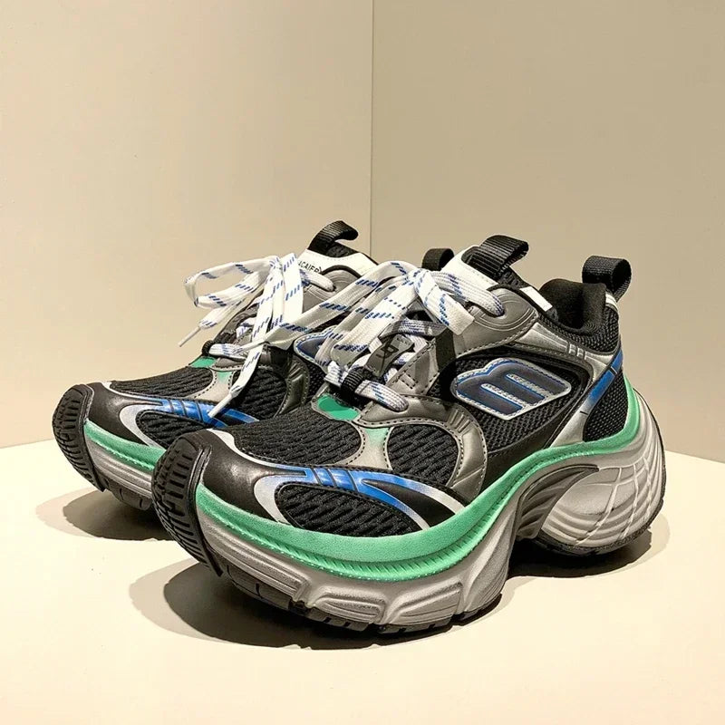 Men’s & Women’s Platform Sneakers – Genuine Leather Casual Walking & Sports Shoes