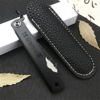Higonokami Japanese High Quality Mini Pocket Folding Knife VG10 Damascus Steel Copper Handle Outdoor Hunting Fruit Cutting Tool