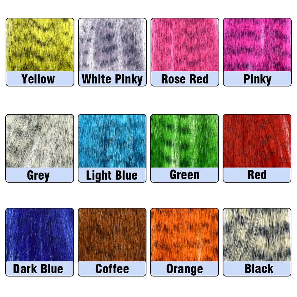 MNFT Zebra Grizzly Streamer Fibers (12 Colors)