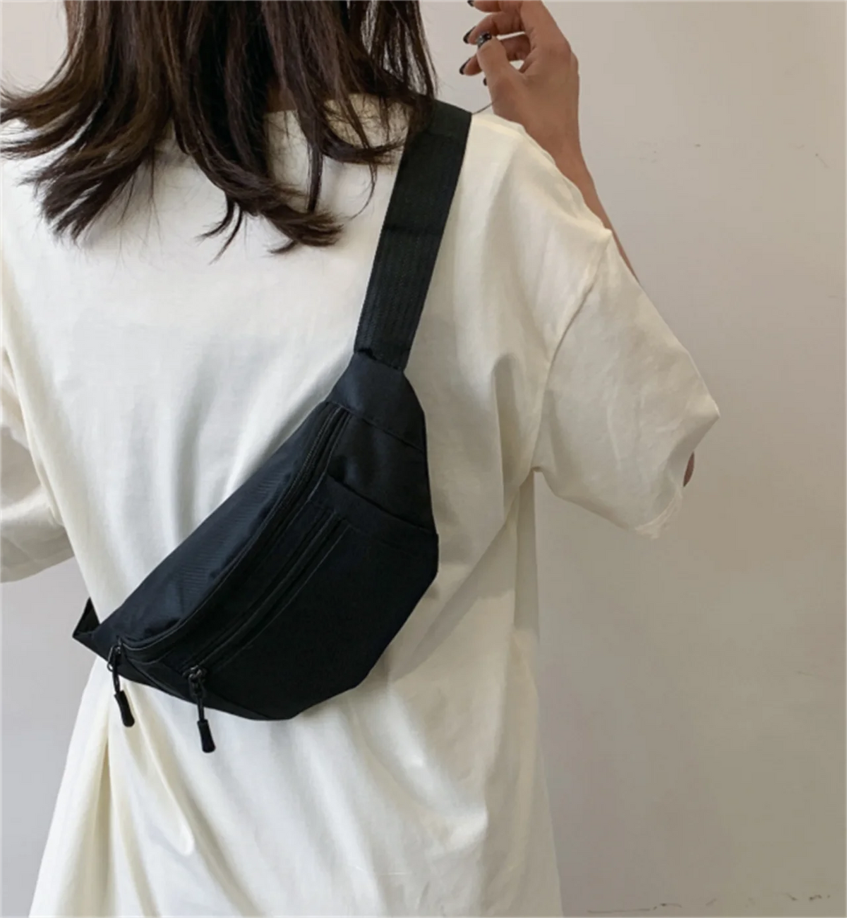 HOMEFISH Fanny Pack Sports Festival Workout Traveling Running Large Crossbody Casual Hands-Free Wallets Waist Pack Phone Bag