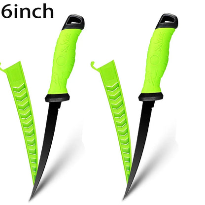 Stainless Steel Fillet & Boning Knife with Sheath
