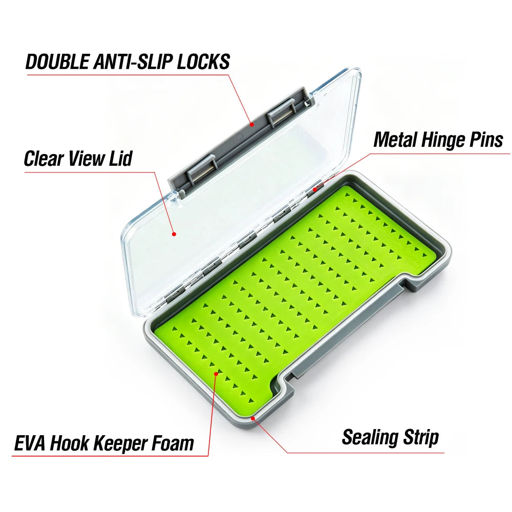 akakuma Clear Lid EVA Foam Fly Box