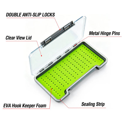 akakuma Clear Lid EVA Foam Fly Box