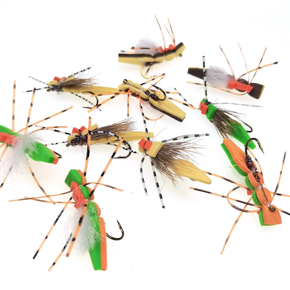 Vampfly Foam Grasshopper Hopper Flies #8
