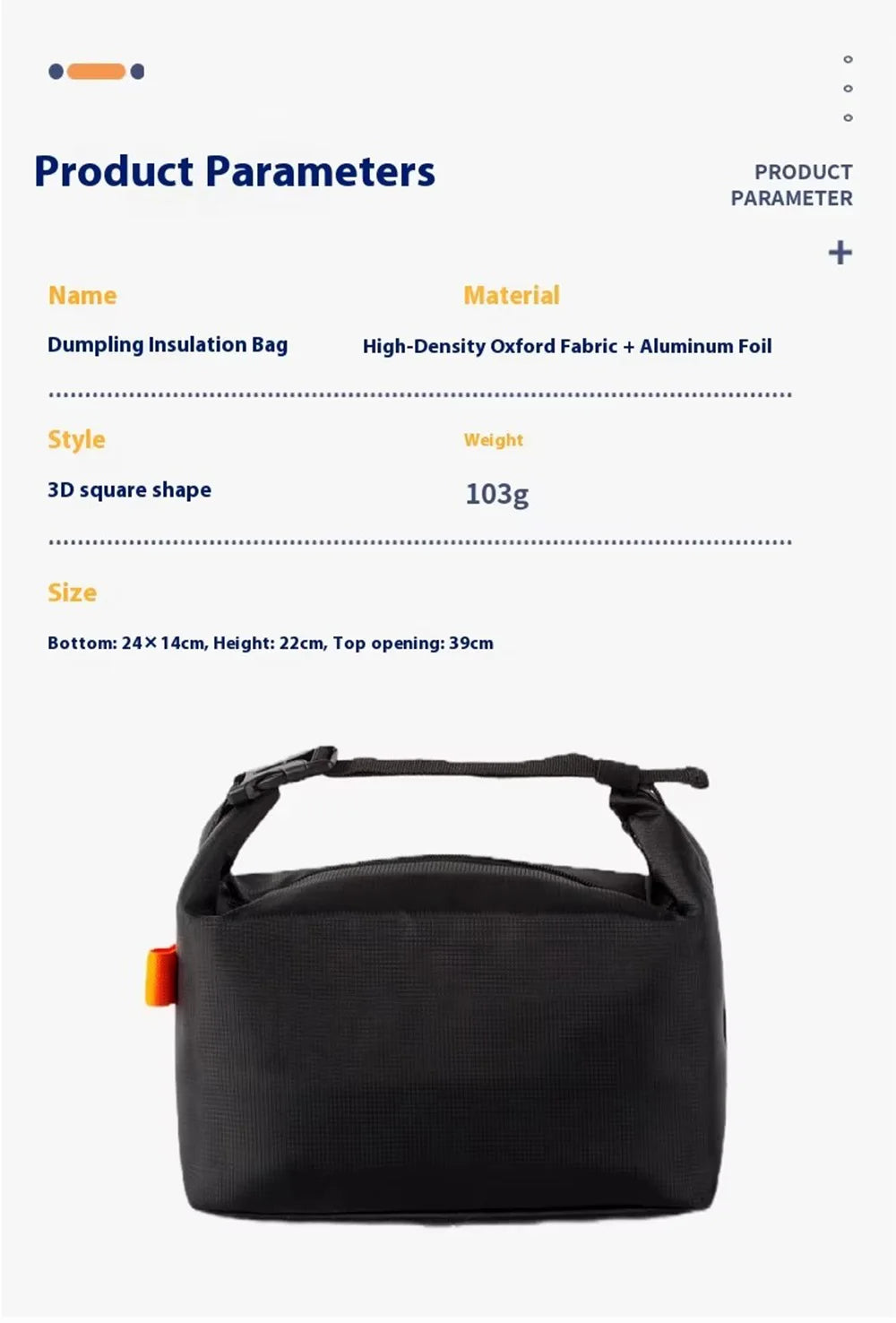 Japanese Minimalist Lunch Bag Thickened Aluminum Foil Insulated Bento Bag for Work School Picnic Outdoor Pack