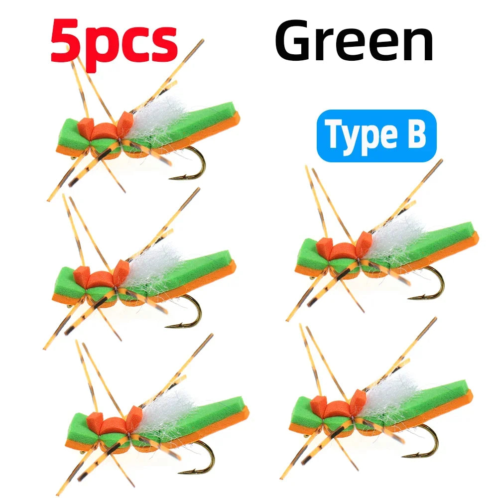 Vampfly Foam Grasshopper Hopper Flies #8