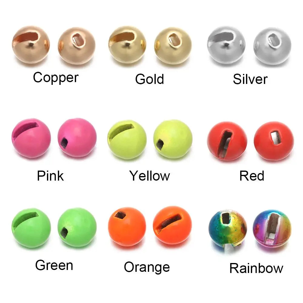 Slotted Tungsten Fly Tying Beads (25 Pack)