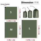 Waterproof Camping Tent Tarp Hammock Rain Fly Footprint Ground Cloth Shelter Sunshade Beach Picnic Blanket Mat for Outdoor