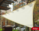 Triangle Sun Shade Sail Permeable Canopy Sand for Patio Garden Yard Deck Pergola Encrypt Breathable Outdoor Canopy Sunshade Net