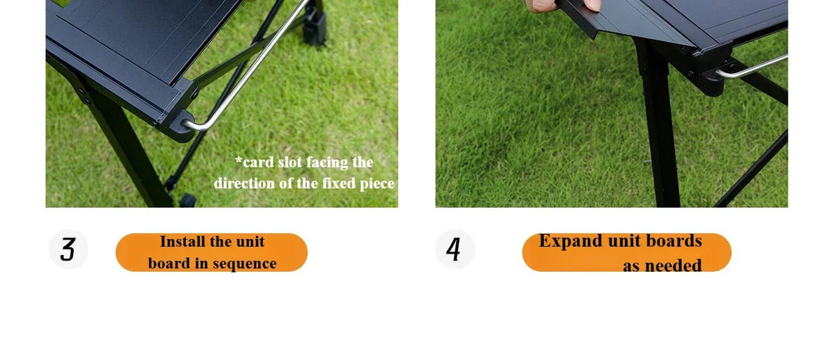 Mountainhiker Camping Folding Lift Removable Multi Unit IGT Table Gas Stove Portable Camp BBQ Grill Table Outdoor Picnic table