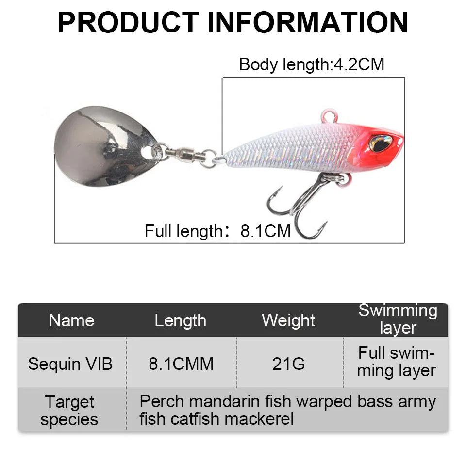 WALK FISH Metal VIB Spinner Bait