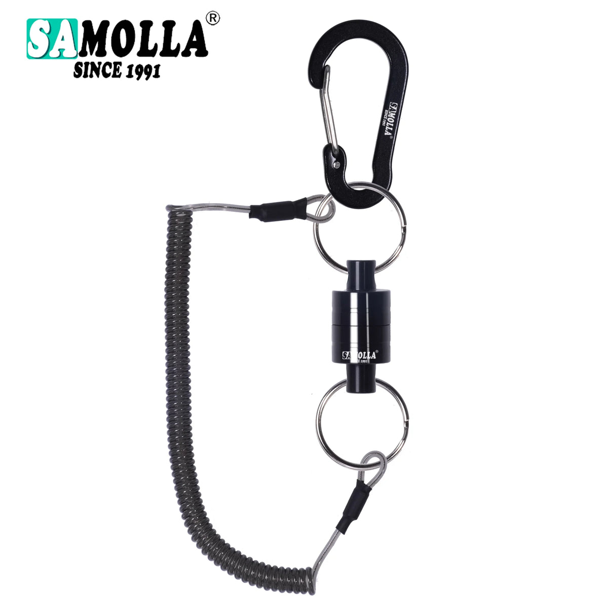 SAMOLLA Magnetic Net Release with Coiled Lanyard