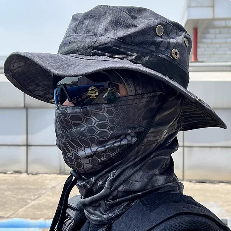 Camo Boonie Hat with Balaclava