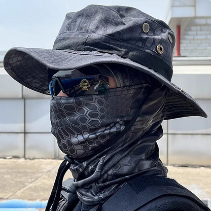 Camo Boonie Hat with Balaclava