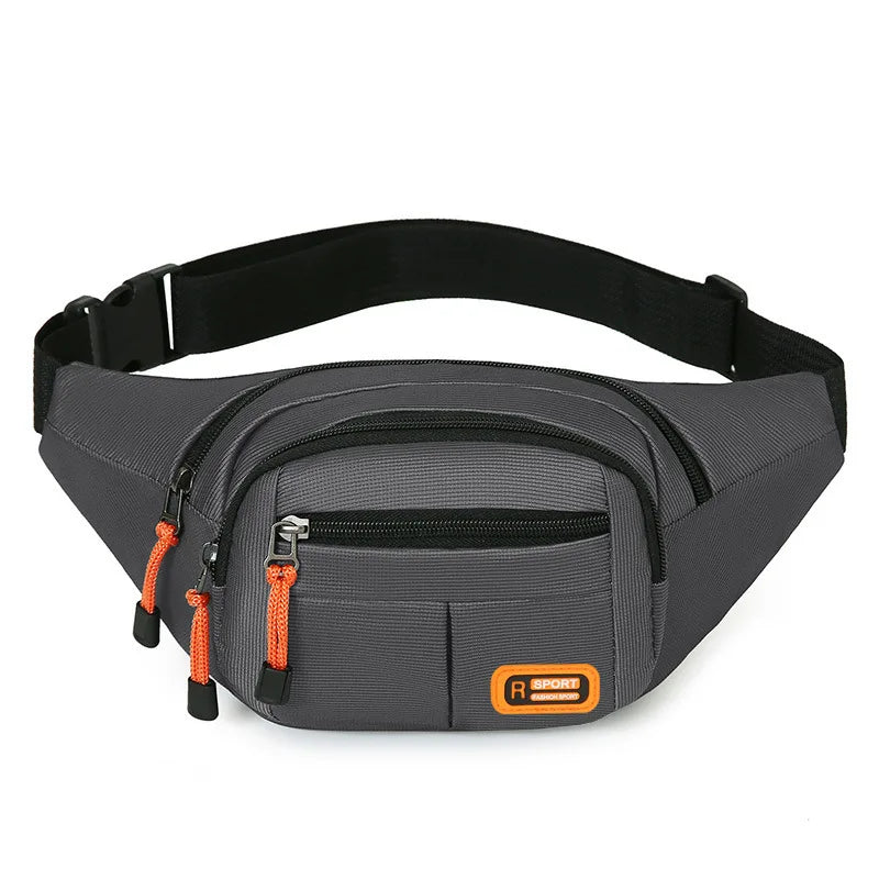 Homefish Unisex Waist Bag Multifunctional Large Capacity Splash Resistant Wear Resistant Worksite Outdoor Fanny Pack